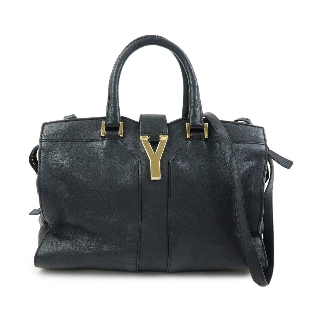 Saint Laurent Cabas Chyc Mini Calfskin Handbag Black